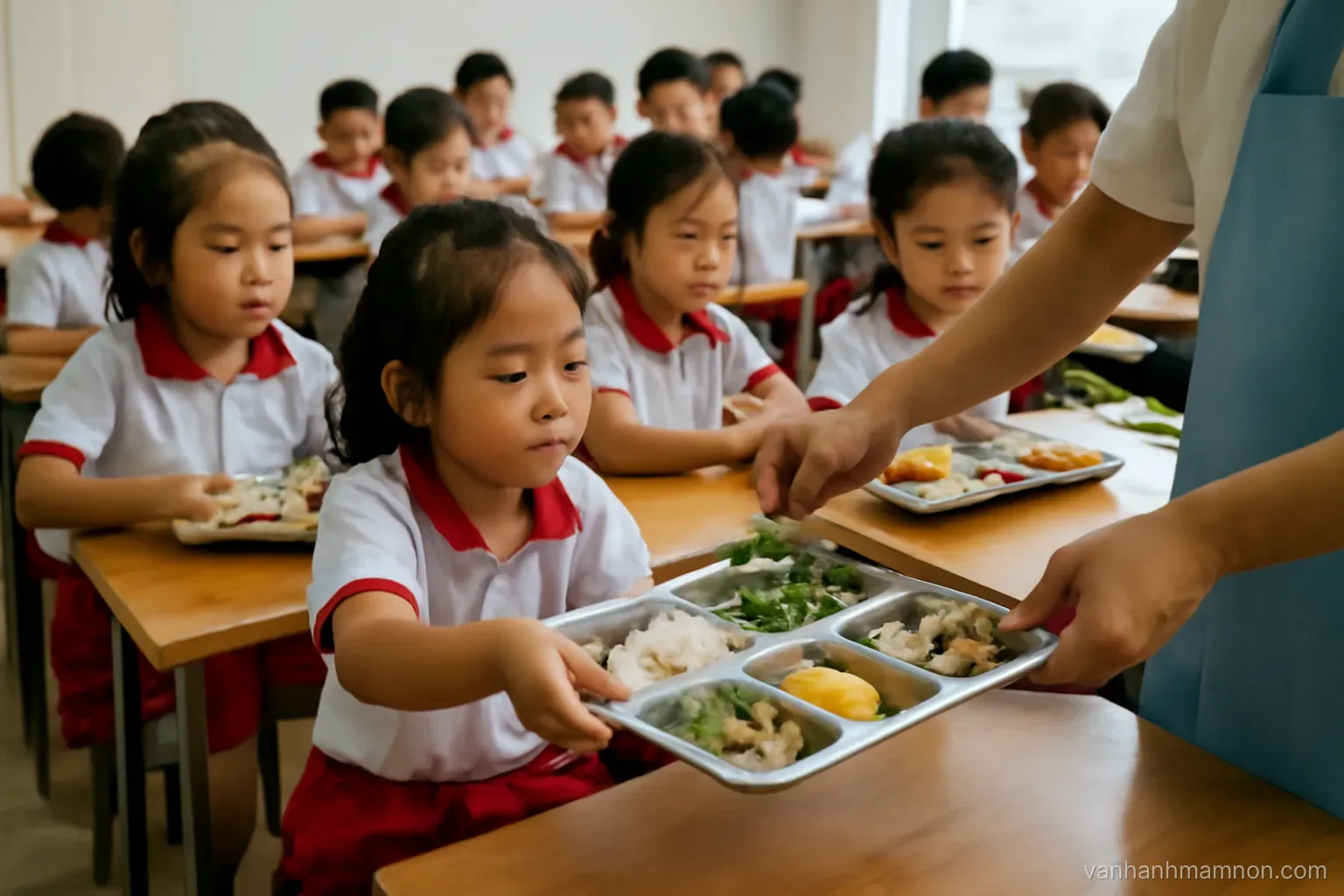 Giờ ăn trưa vận hành mượt cho hàng trăm suất